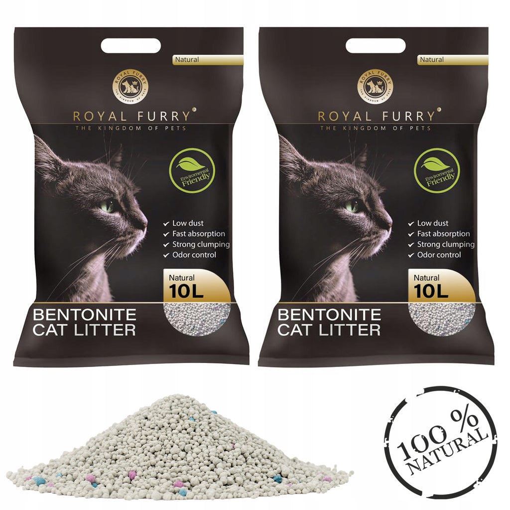 Żwirek bentonitowy bezzapachowy – 2 × 10 L