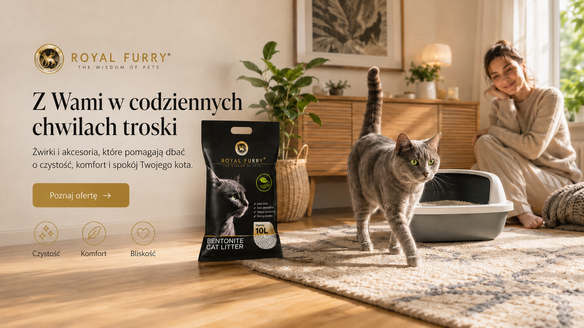 Royal Furry – akcesoria dla kotów i psów: drapaki, legowiska, kuwety i żwirek