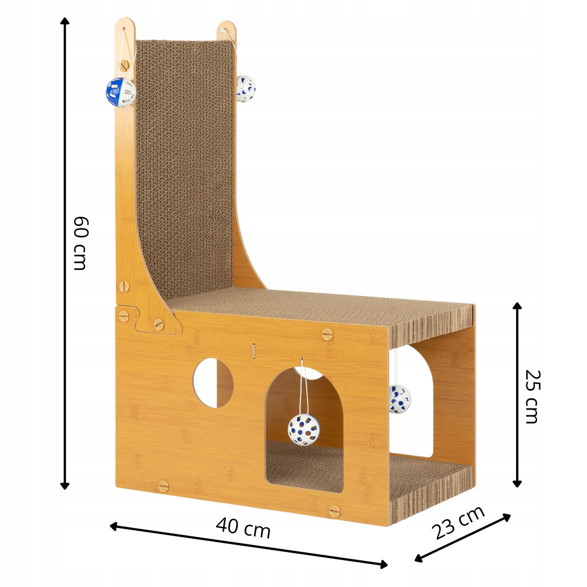 Tekturowy drapak dla kota Wieża narożna – zdjęcie 5