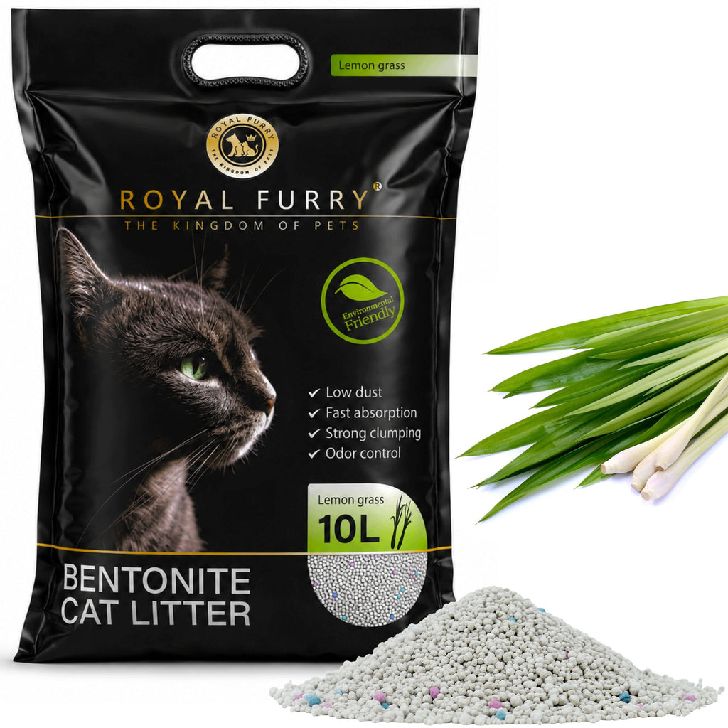 Żwirek bentonitowy trawa cytrynowa 10 L – zdjęcie 1