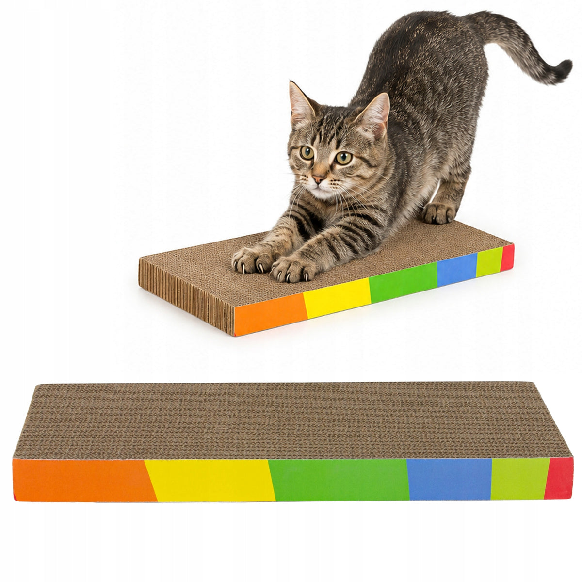 Tekturowy drapak dla kota Płaski 42 × 20 cm – zdjęcie 1